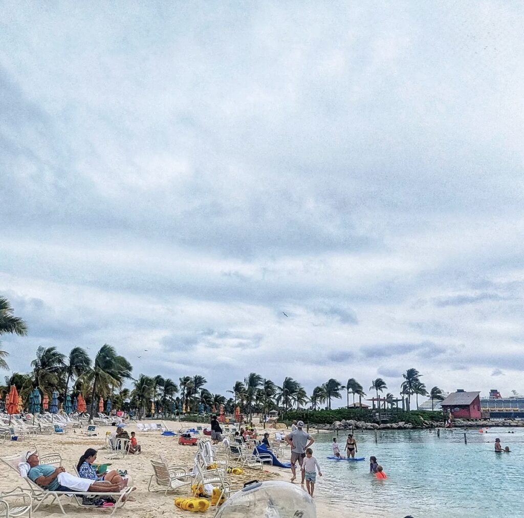 Beach and sky on Disney's Castaway Cay